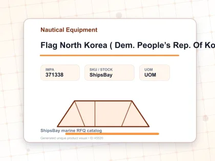 Flag North Korea ( Dem. People’s Rep. Of Korea) 3 Ft. X 5 Ft. - Nautical Equipment - IMPA 371338