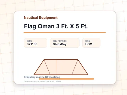 Flag Oman 3 Ft. X 5 Ft. - Nautical Equipment - IMPA 371135