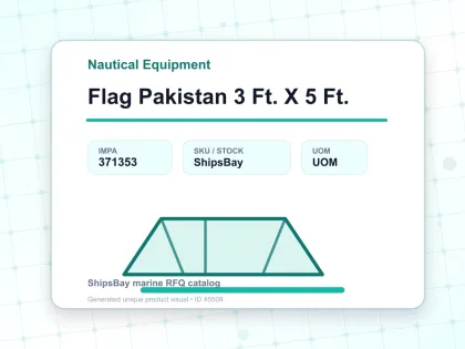 Flag Pakistan 3 Ft. X 5 Ft. - Nautical Equipment - IMPA 371353