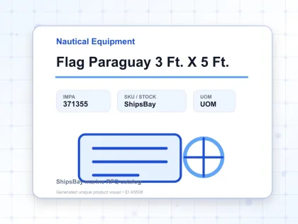 Flag Paraguay 3 Ft. X 5 Ft. - Nautical Equipment - IMPA 371355
