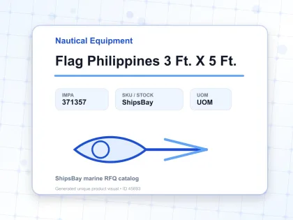 Flag Philippines 3 Ft. X 5 Ft. - Nautical Equipment - IMPA 371357