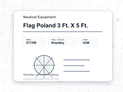 Flag Poland 3 Ft. X 5 Ft. - Nautical Equipment - IMPA 371358