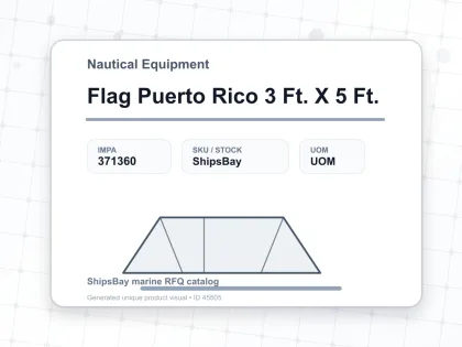 Flag Puerto Rico 3 Ft. X 5 Ft. - Nautical Equipment - IMPA 371360