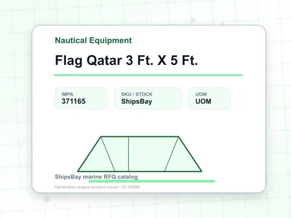 Flag Qatar 3 Ft. X 5 Ft. - Nautical Equipment - IMPA 371165