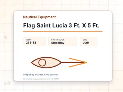 Flag Saint Lucia 3 Ft. X 5 Ft. - Nautical Equipment - IMPA 371183