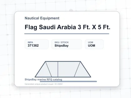 Flag Saudi Arabia 3 Ft. X 5 Ft. - Nautical Equipment - IMPA 371362