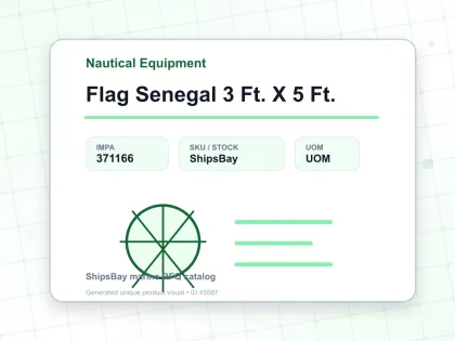 Flag Senegal 3 Ft. X 5 Ft. - Nautical Equipment - IMPA 371166