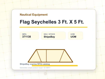 Flag Seychelles 3 Ft. X 5 Ft. - Nautical Equipment - IMPA 371138