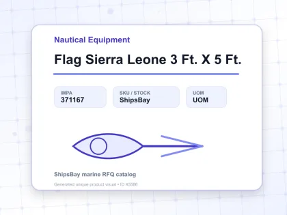 Flag Sierra Leone 3 Ft. X 5 Ft. - Nautical Equipment - IMPA 371167