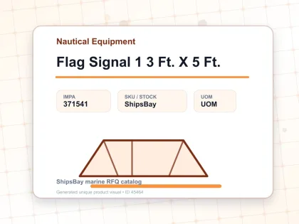 Flag Signal 1 3 Ft. X 5 Ft. - Nautical Equipment - IMPA 371541