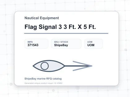 Flag Signal 3 3 Ft. X 5 Ft. - Nautical Equipment - IMPA 371543