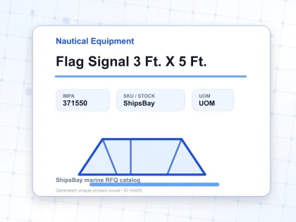 Flag Signal 3 Ft. X 5 Ft. - Nautical Equipment - IMPA 371550