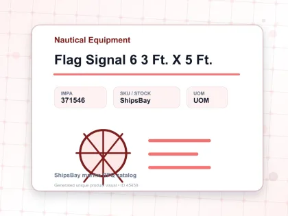 Flag Signal 6 3 Ft. X 5 Ft. - Nautical Equipment - IMPA 371546