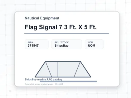 Flag Signal 7 3 Ft. X 5 Ft. - Nautical Equipment - IMPA 371547