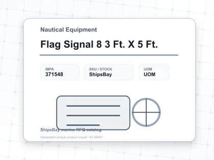Flag Signal 8 3 Ft. X 5 Ft. - Nautical Equipment - IMPA 371548