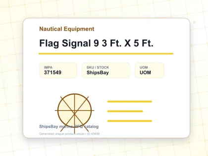 Flag Signal 9 3 Ft. X 5 Ft. - Nautical Equipment - IMPA 371549