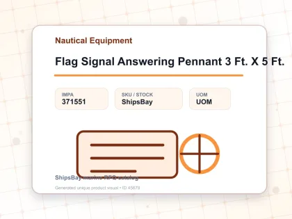 Flag Signal Answering Pennant 3 Ft. X 5 Ft. - Nautical Equipment - IMPA 371551