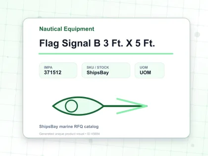 Flag Signal B 3 Ft. X 5 Ft. - Nautical Equipment - IMPA 371512