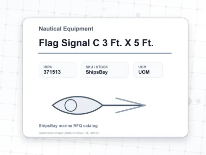 Flag Signal C 3 Ft. X 5 Ft. - Nautical Equipment - IMPA 371513