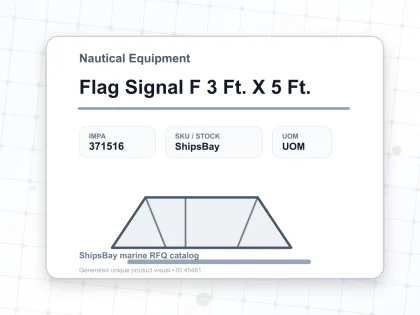 Flag Signal F 3 Ft. X 5 Ft. - Nautical Equipment - IMPA 371516
