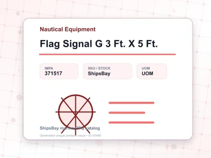 Flag Signal G 3 Ft. X 5 Ft. - Nautical Equipment - IMPA 371517