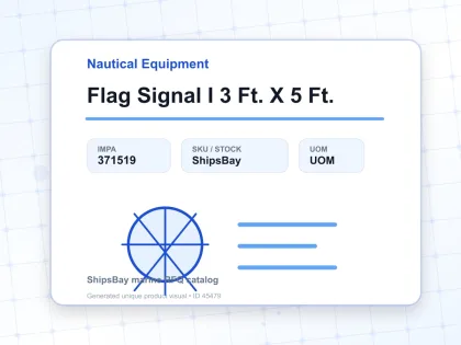 Flag Signal I 3 Ft. X 5 Ft. - Nautical Equipment - IMPA 371519