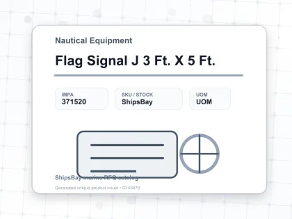 Flag Signal J 3 Ft. X 5 Ft. - Nautical Equipment - IMPA 371520