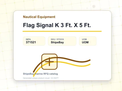 Flag Signal K 3 Ft. X 5 Ft. - Nautical Equipment - IMPA 371521