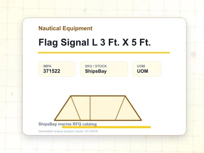 Flag Signal L 3 Ft. X 5 Ft. - Nautical Equipment - IMPA 371522