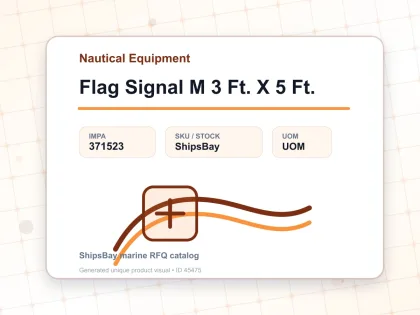 Flag Signal M 3 Ft. X 5 Ft. - Nautical Equipment - IMPA 371523