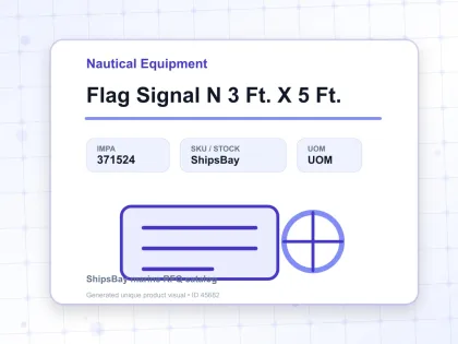 Flag Signal N 3 Ft. X 5 Ft. - Nautical Equipment - IMPA 371524