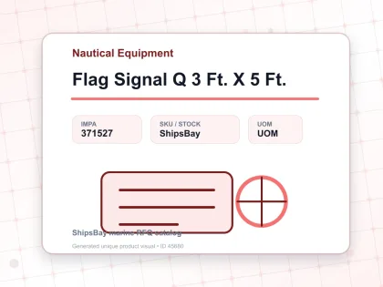 Flag Signal Q 3 Ft. X 5 Ft. - Nautical Equipment - IMPA 371527