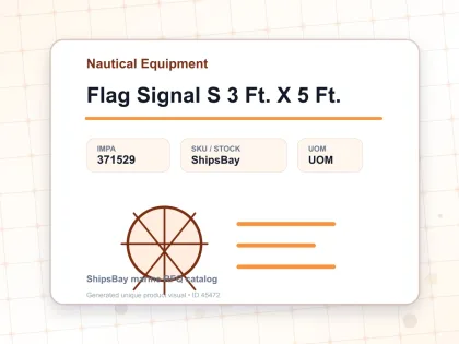 Flag Signal S 3 Ft. X 5 Ft. - Nautical Equipment - IMPA 371529
