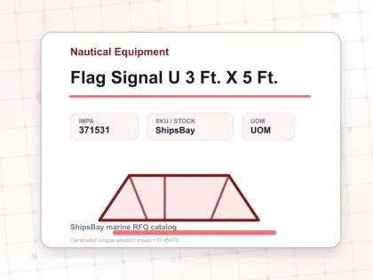 Flag Signal U 3 Ft. X 5 Ft. - Nautical Equipment - IMPA 371531