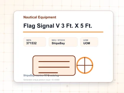 Flag Signal V 3 Ft. X 5 Ft. - Nautical Equipment - IMPA 371532