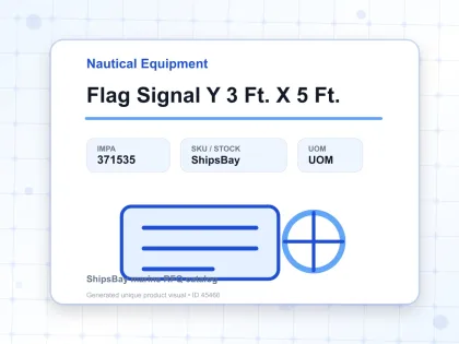 Flag Signal Y 3 Ft. X 5 Ft. - Nautical Equipment - IMPA 371535