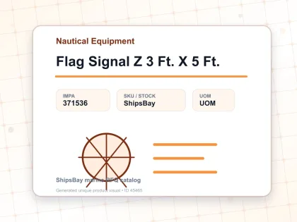 Flag Signal Z 3 Ft. X 5 Ft. - Nautical Equipment - IMPA 371536