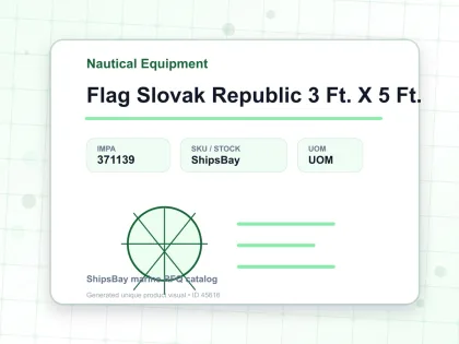 Flag Slovak Republic 3 Ft. X 5 Ft. - Nautical Equipment - IMPA 371139