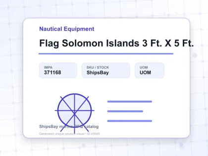 Flag Solomon Islands 3 Ft. X 5 Ft. - Nautical Equipment - IMPA 371168