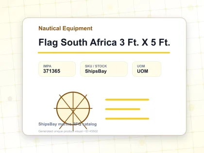 Flag South Africa 3 Ft. X 5 Ft. - Nautical Equipment - IMPA 371365