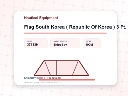 Flag South Korea ( Republic Of Korea ) 3 Ft. X 5 Ft. - Nautical Equipment - IMPA 371339