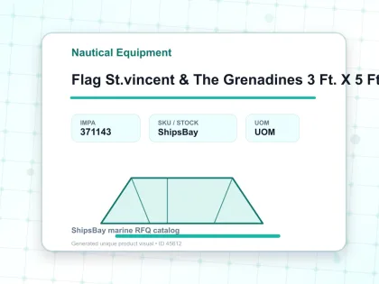 Flag St.vincent & The Grenadines 3 Ft. X 5 Ft. - Nautical Equipment - IMPA 371143