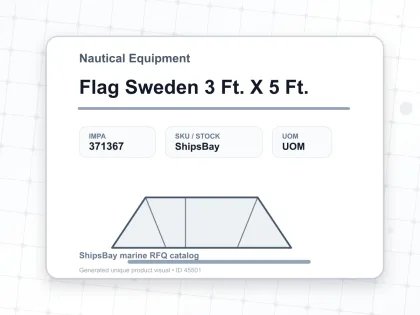 Flag Sweden 3 Ft. X 5 Ft. - Nautical Equipment - IMPA 371367