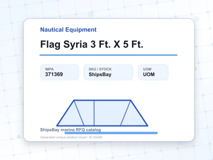 Flag Syria 3 Ft. X 5 Ft. - Nautical Equipment - IMPA 371369