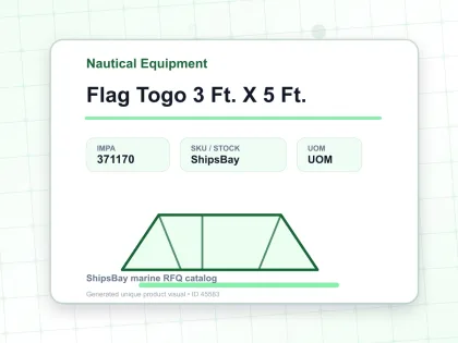 Flag Togo 3 Ft. X 5 Ft. - Nautical Equipment - IMPA 371170