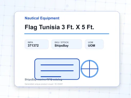 Flag Tunisia 3 Ft. X 5 Ft. - Nautical Equipment - IMPA 371372