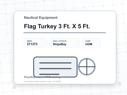 Flag Turkey 3 Ft. X 5 Ft. - Nautical Equipment - IMPA 371373