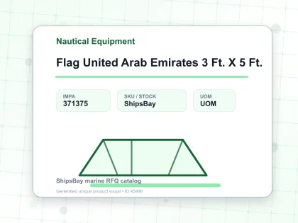 Flag United Arab Emirates 3 Ft. X 5 Ft. - Nautical Equipment - IMPA 371375