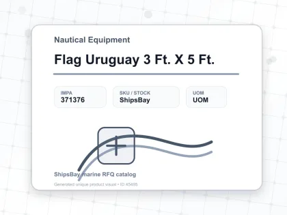 Flag Uruguay 3 Ft. X 5 Ft. - Nautical Equipment - IMPA 371376