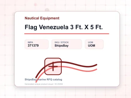 Flag Venezuela 3 Ft. X 5 Ft. - Nautical Equipment - IMPA 371379